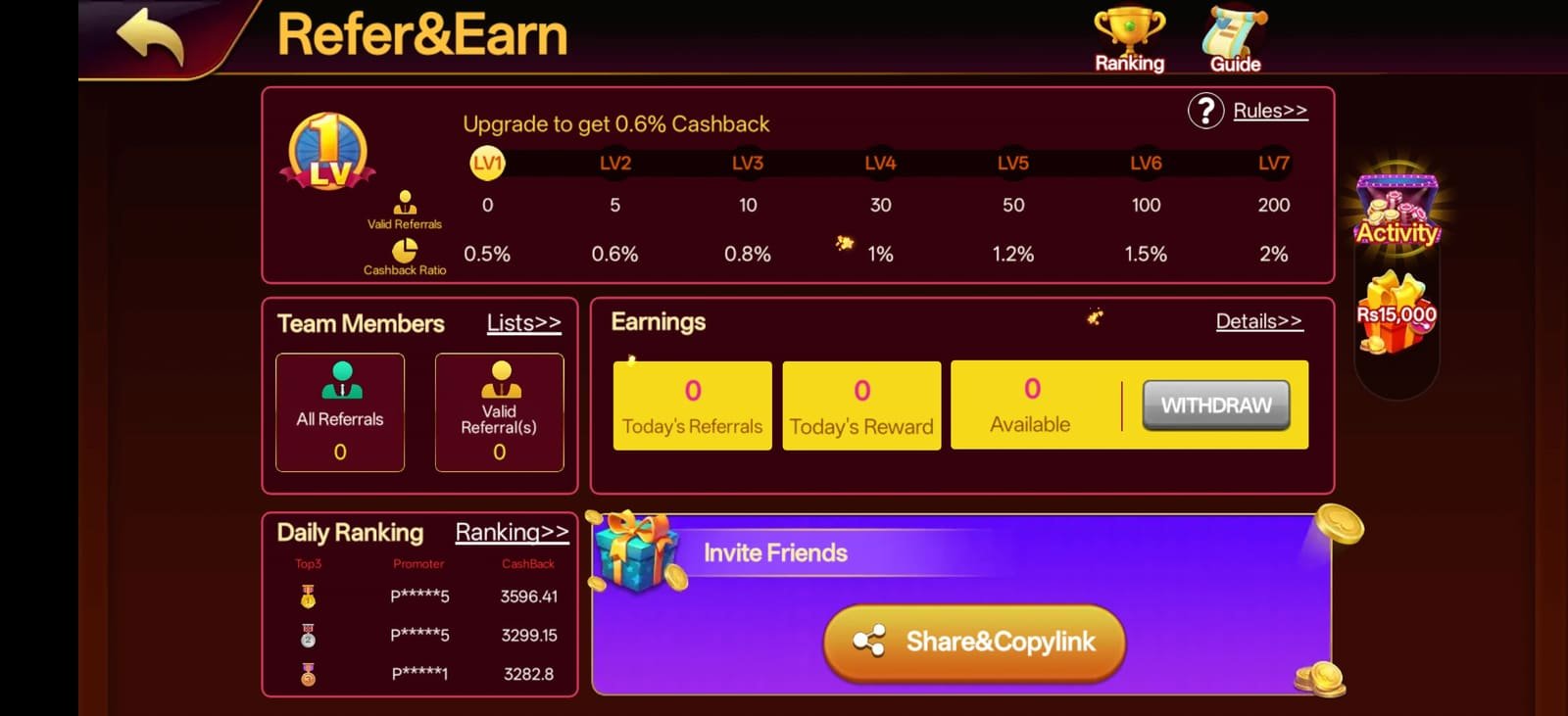 S9 Game app screenshot — main slot lobby with featured games